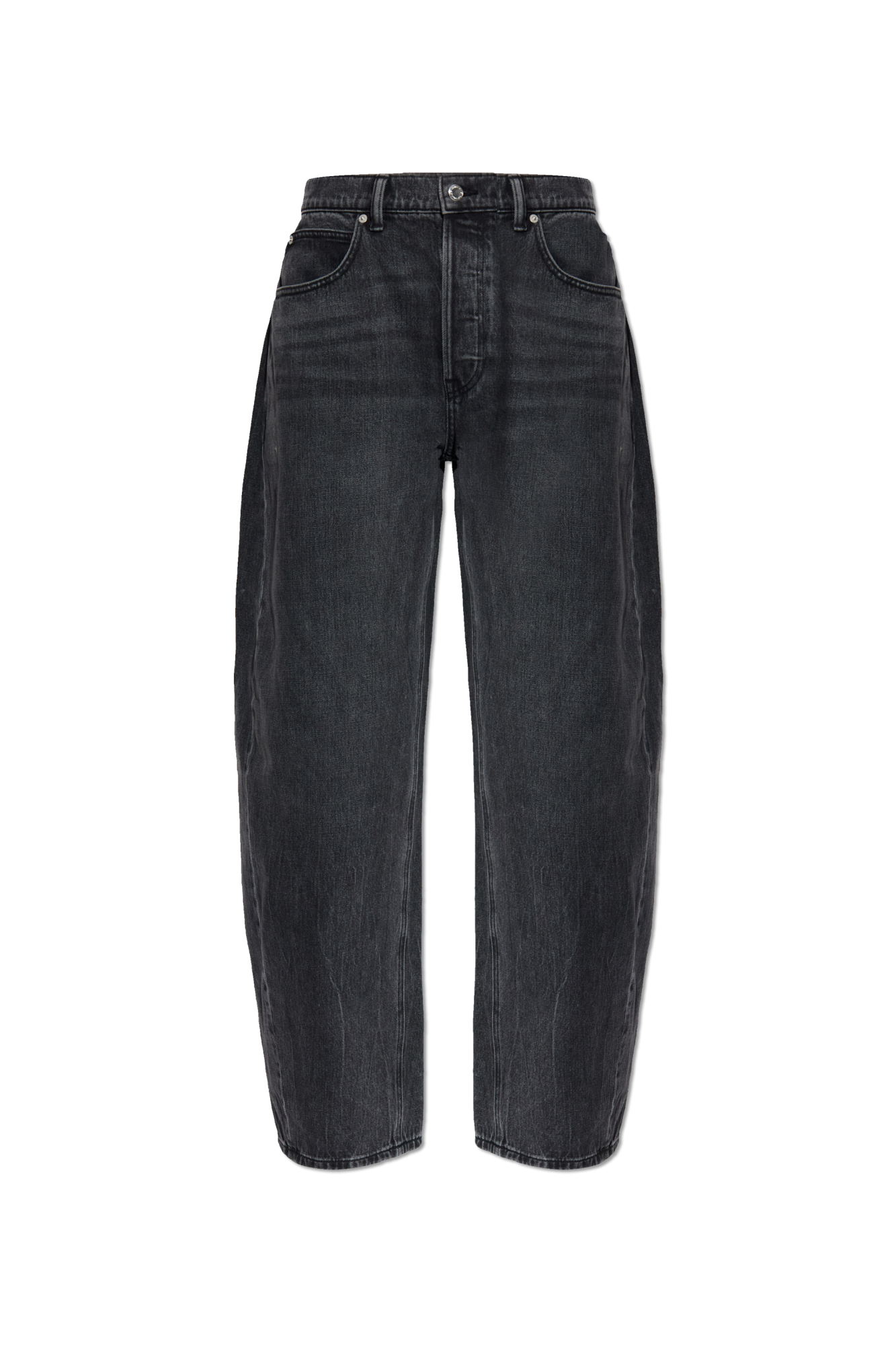 25サイズ Alexander wang デニム Logo-Embossed Balloon Jeans in VINTAGE LIGHT INDIGO | alexanderwang®